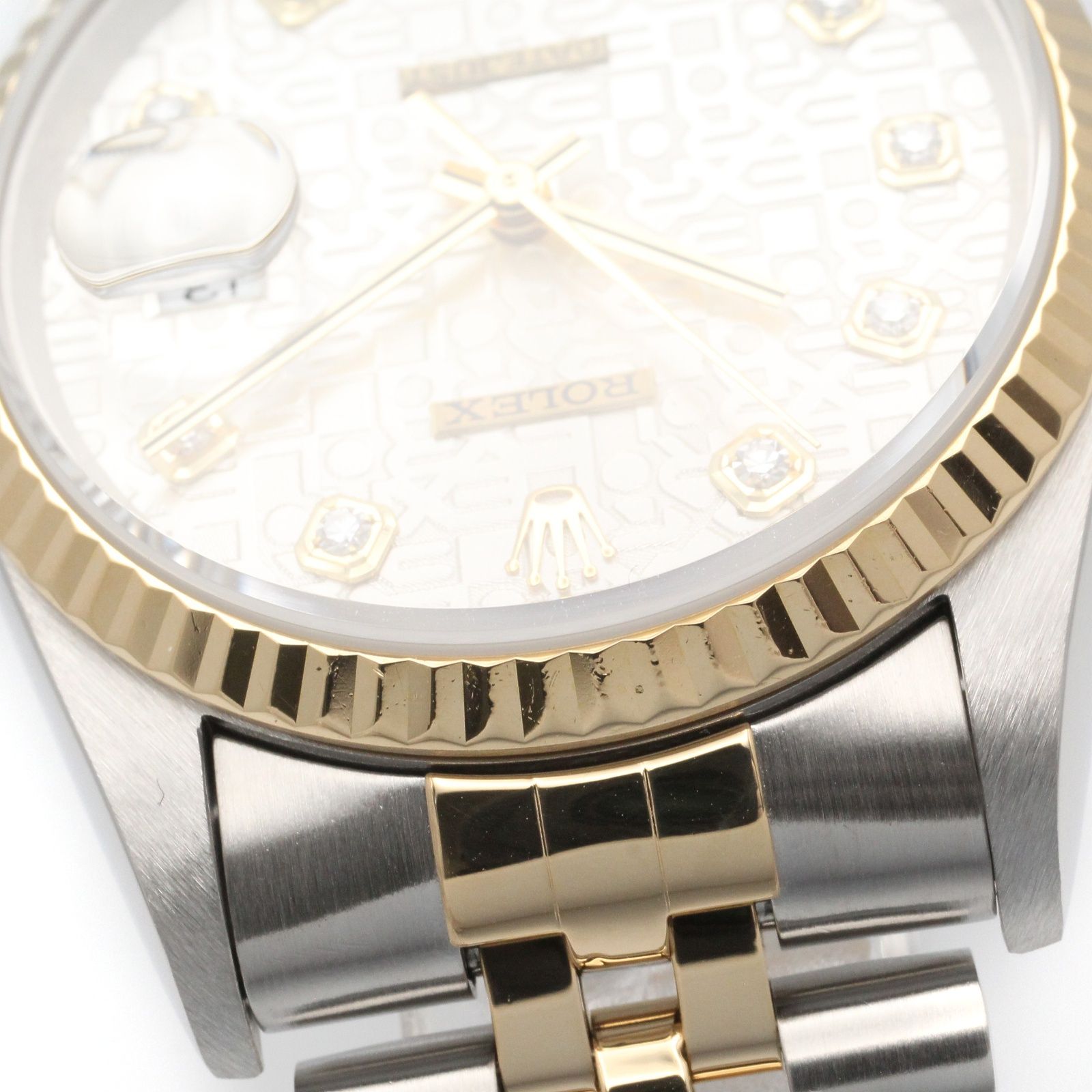 ロレックス ROLEX 腕時計 デイトジャスト 10Pダイヤ T番 16233G SIL/コン/NP K18(イエローゴールド) ステンレススチール デイトジャスト 10Pダイヤ T番 メンズ Used A ロレックス ROLEX 腕時計 デイトジャスト 10Pダイヤ T番 16233G SIL/コン/NP K18(イエローゴールド) ステンレススチール デイトジャスト 10Pダイヤ T番 メンズ Used A