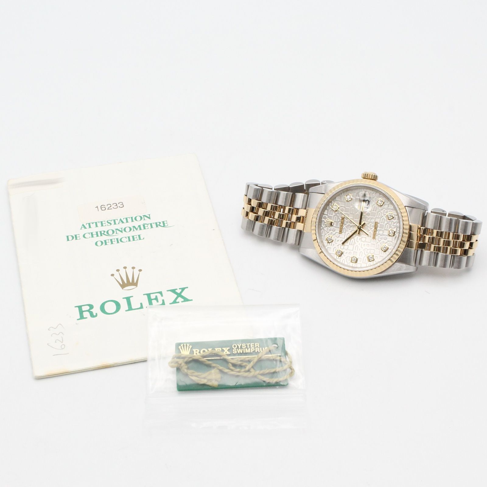ロレックス ROLEX 腕時計 デイトジャスト 10Pダイヤ T番 16233G SIL/コン/NP K18(イエローゴールド) ステンレススチール デイトジャスト 10Pダイヤ T番 メンズ Used A ロレックス ROLEX 腕時計 デイトジャスト 10Pダイヤ T番 16233G SIL/コン/NP K18(イエローゴールド) ステンレススチール デイトジャスト 10Pダイヤ T番 メンズ Used A