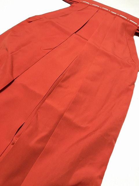 【中古】Sサイズ 袴 化繊 緋色無地 巫女袴 行灯袴 紐下85cm 6,776円