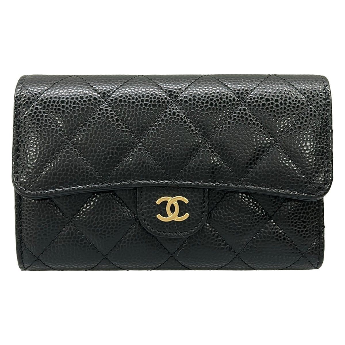 CHANEL(シャネル) 3つ折り財布美品 ミディアム クラシック フラップ 