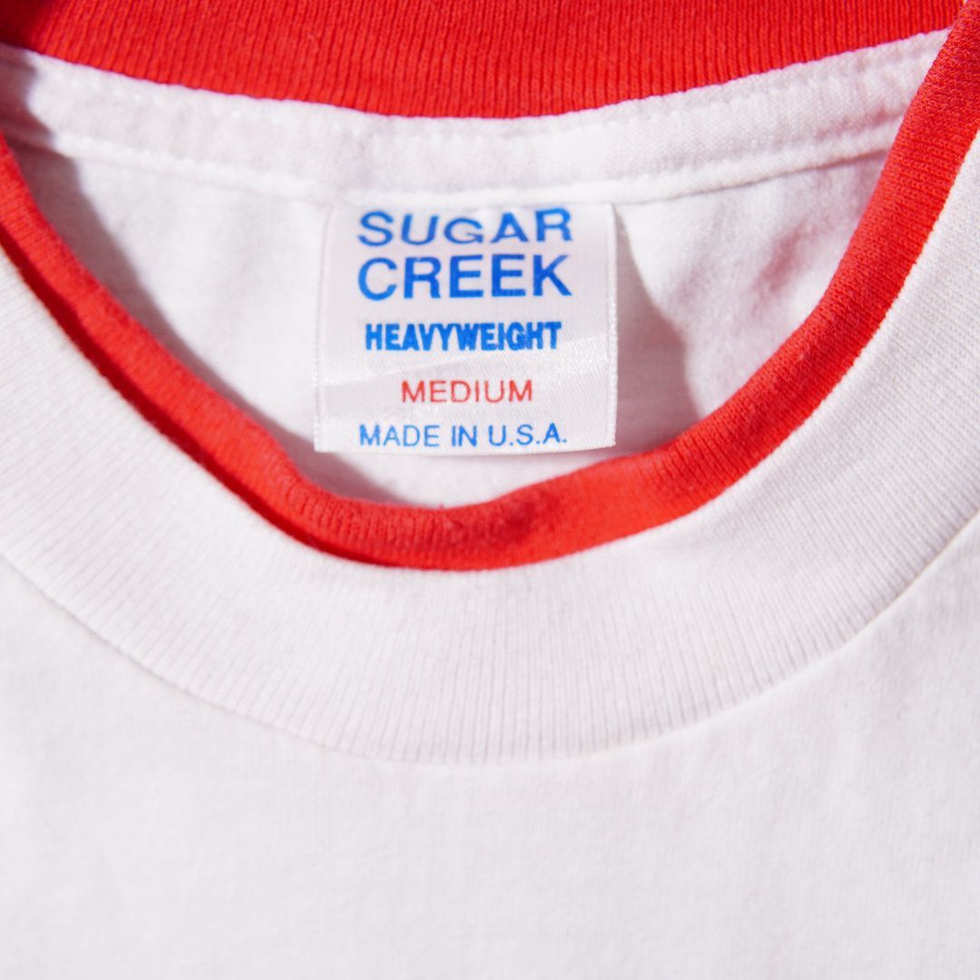 90s USA製 バドワイザー Budweiser Tシャツ M リンガーシャツ ホワイト