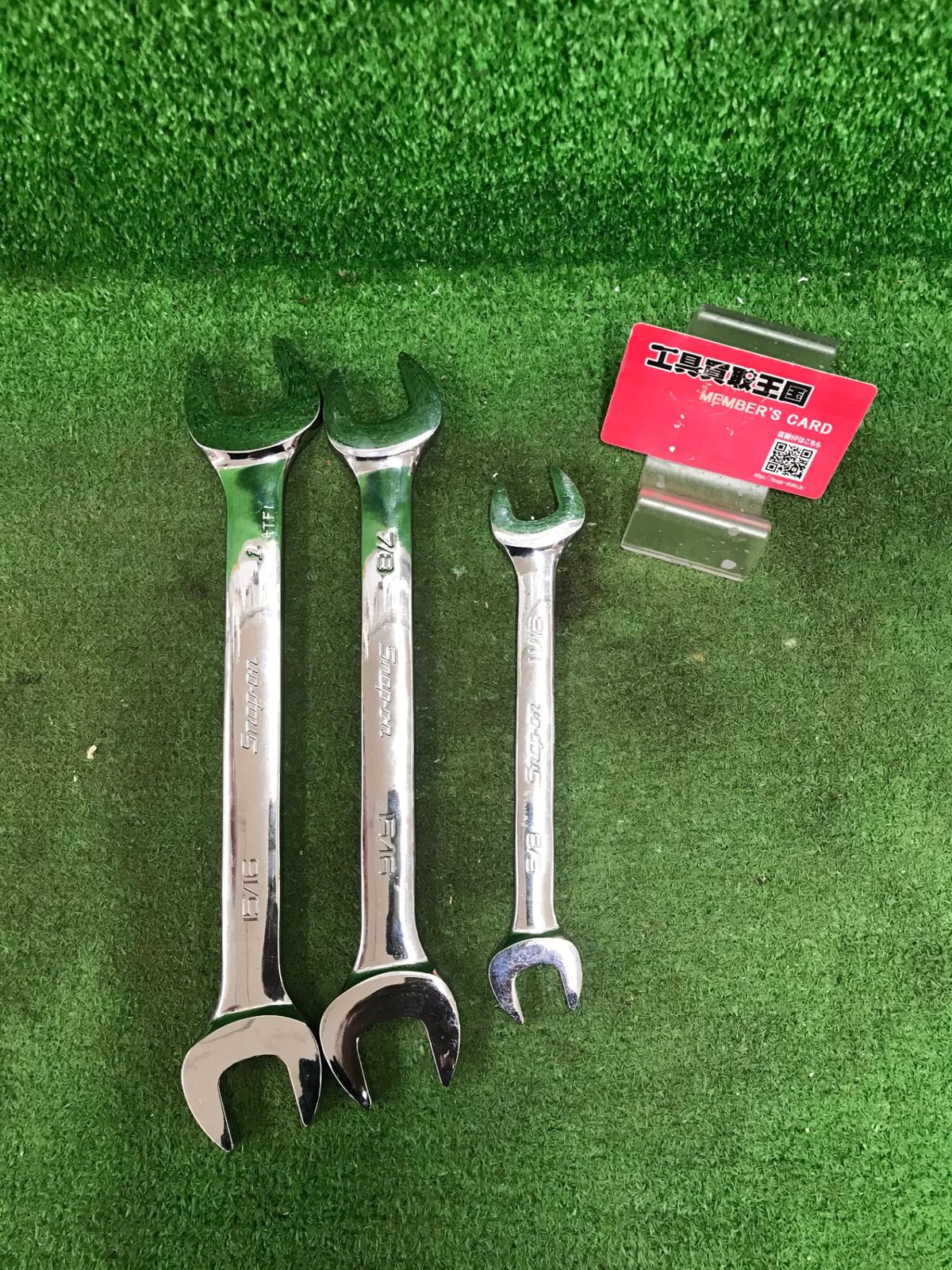 【中古品】【0918】Snap-on オープンエンドレンチ　3本セット　ITQ2A9DV76GO