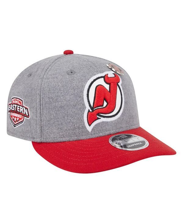 ニューエラ メンズ アクセサリー 帽子 ウール ジャージー New Era Mens GrayRed New Jersey Devils Wool Pin Low Profile 9FIFTY Sna