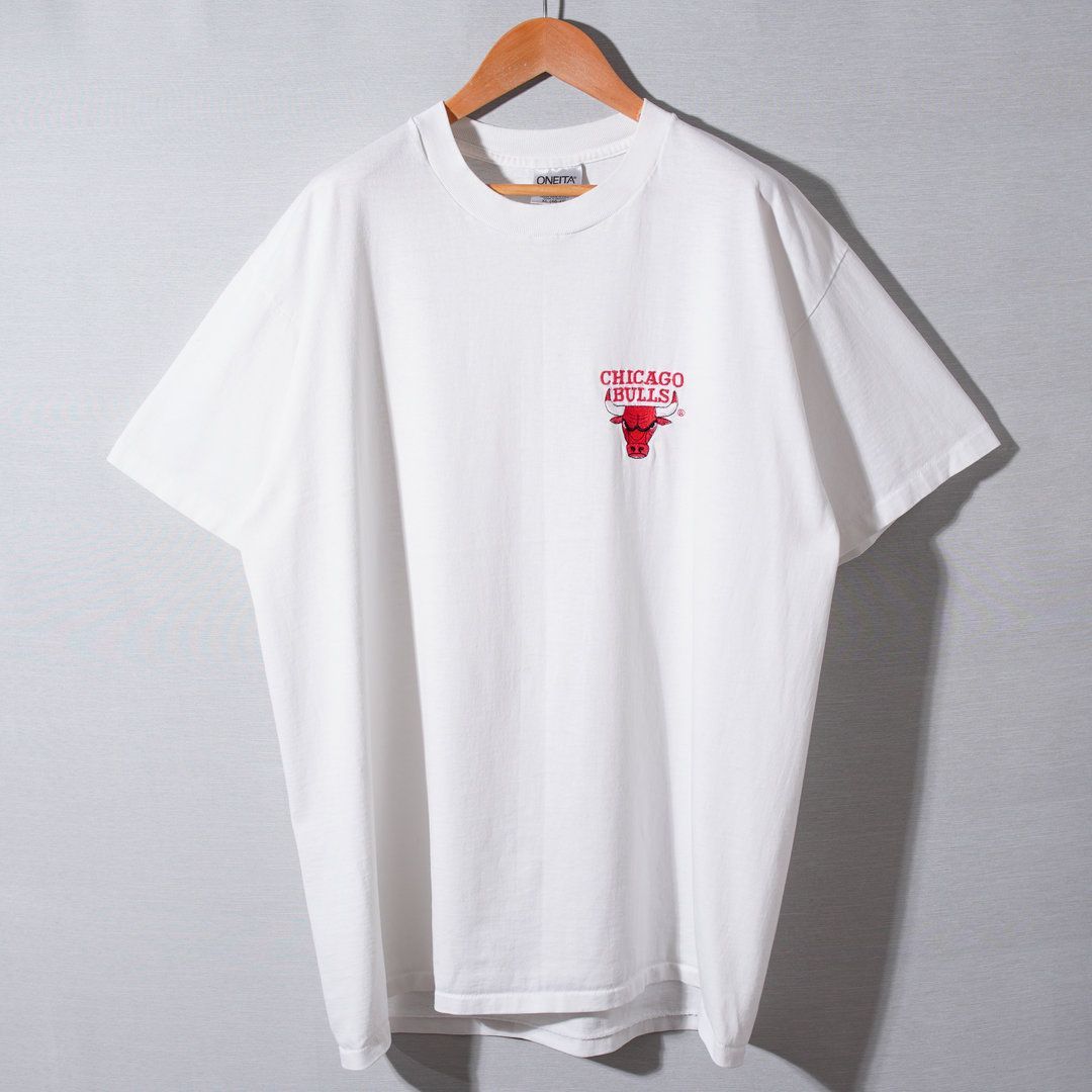 90s USA製 NBA シカゴ・ブルズ CHICAGO BULLS Tシャツ XL ホワイト