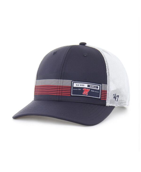 47 ブランド メンズ アクセサリー 帽子 47 Brand Mens Navy Ole Miss Rebels Rangefinder Brrr Trucker Adjustable Hat Nav