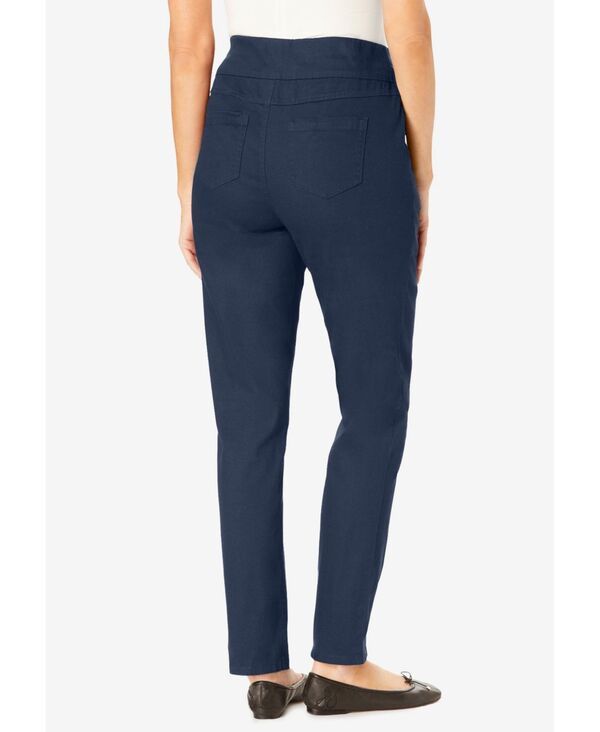 ウーマン ウィズイン レディース ボトムス デニムパンツ デニム Woman Within Womens Within FlexFit PullOn StraightLeg Denim Jean Na
