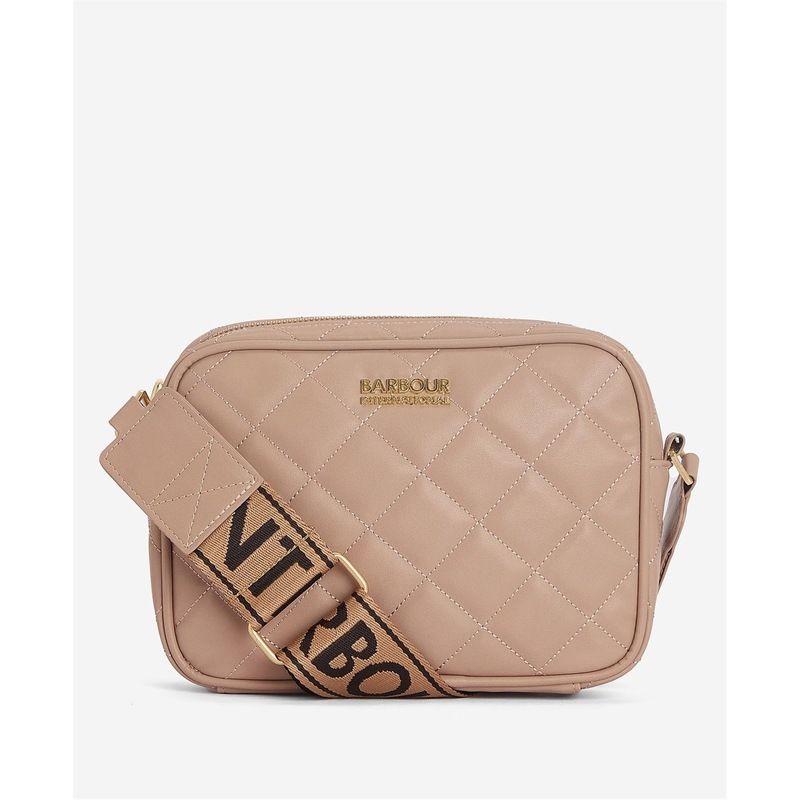 バブアー レディース バッグ ハンドバッグ キルティング Barbour International Sloane Quilted Crossbody Bag camel cm31 キャメル