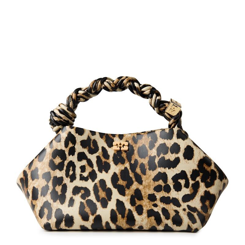 ガニー レディース バッグ ハンドバッグ GANNI Small Bou Bag Leopard アニマル