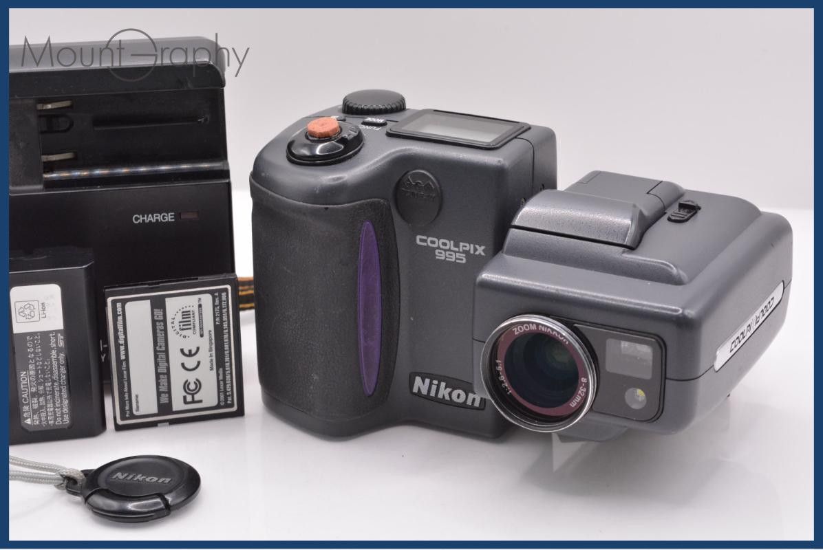 [Operation Guarantee] Nikon COOLPIX E995 with battery, charger, memory card, front cap, and strap included for free #ak269