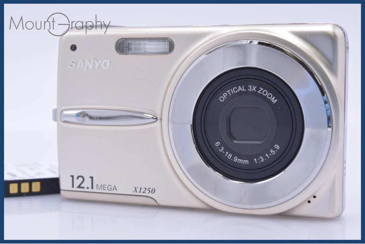 【動作保証】 サンヨー Sanyo DSC-X1250 3x バッテリー付属 同梱無料 #my531