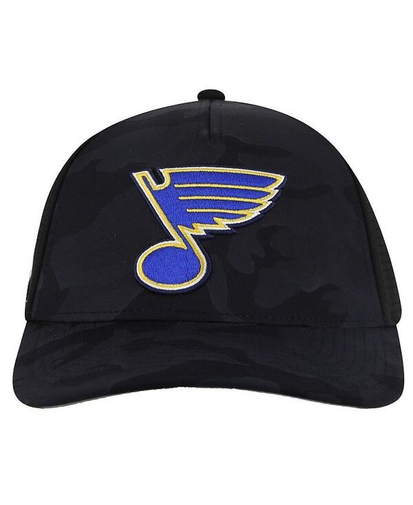 アメリカンニードル メンズ アクセサリー 帽子 American Needle Mens Black St Louis Blues Valin Camo Super Tech Vented Adjus