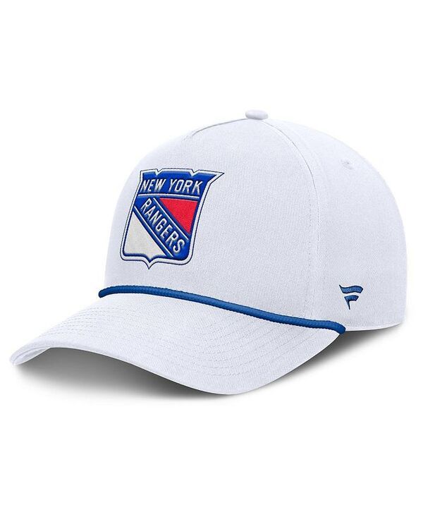 ファナティクス メンズ アクセサリー 帽子 Fanatics Mens White New York Rangers Rope AFrame Adjustable Hat White ホワイト