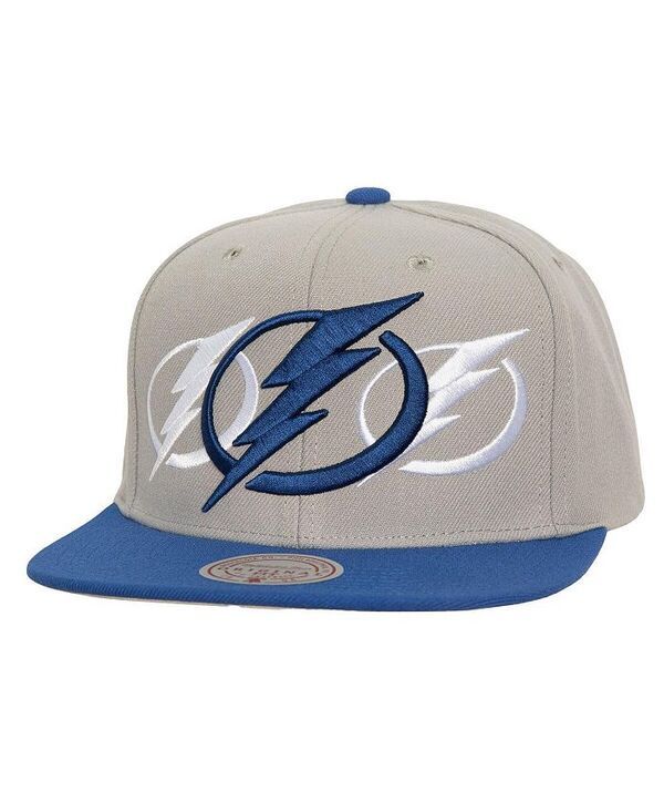 ミッチェルネス メンズ アクセサリー 帽子 Mitchell Ness Mens Gray Tampa Bay Lightning Soul Triple Up Snapback Hat Gray グ