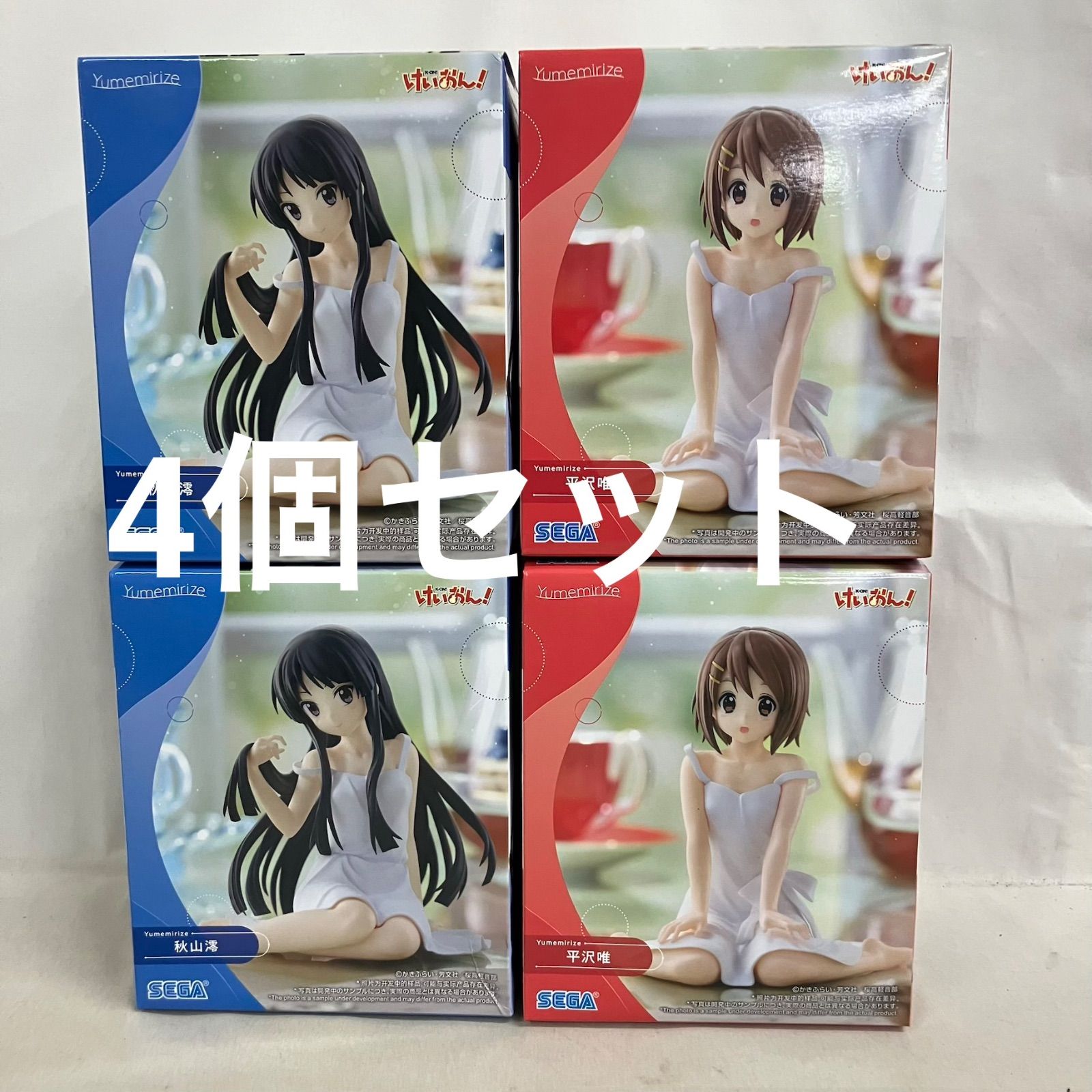 未開封 けいおん Yumemirize 平沢唯 秋山澪 フィギュア 4個セット