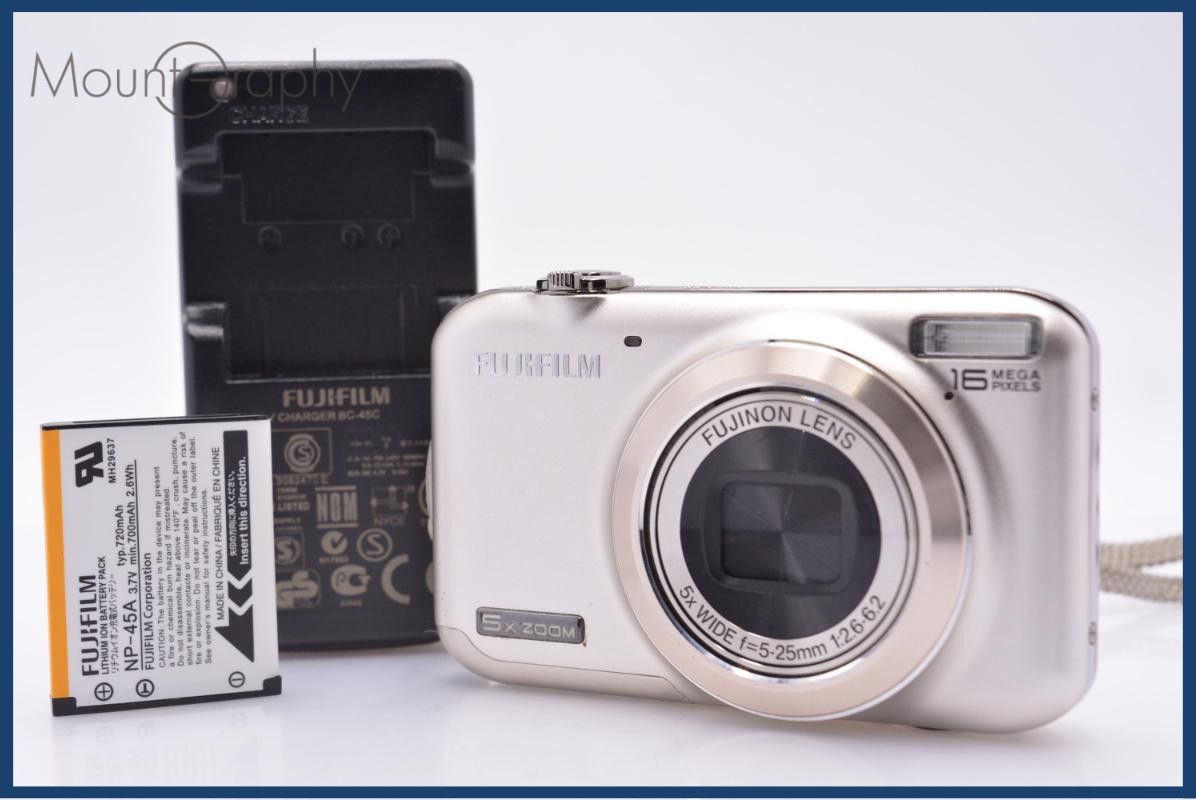 【動作保証】 富士フイルム FUJIFILM FinePix JX400 5x バッテリー、充電器付属 同梱無料 #yk9727