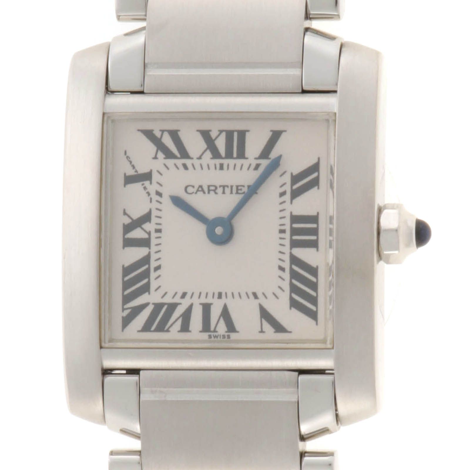 CARTIER カルティエ タンクフランセーズSM W51008Q3 腕時計 ステンレス ホワイト クオーツ レディース【中古】432 232,848円