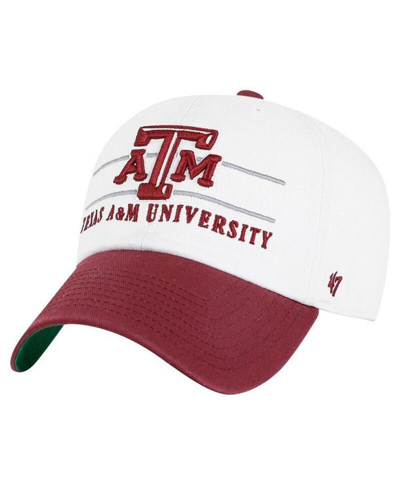 47 ブランド メンズ アクセサリー 帽子 47 Brand Mens White Texas A M Aggies Gridiron Clean Up Adjustable Hat White ホワ
