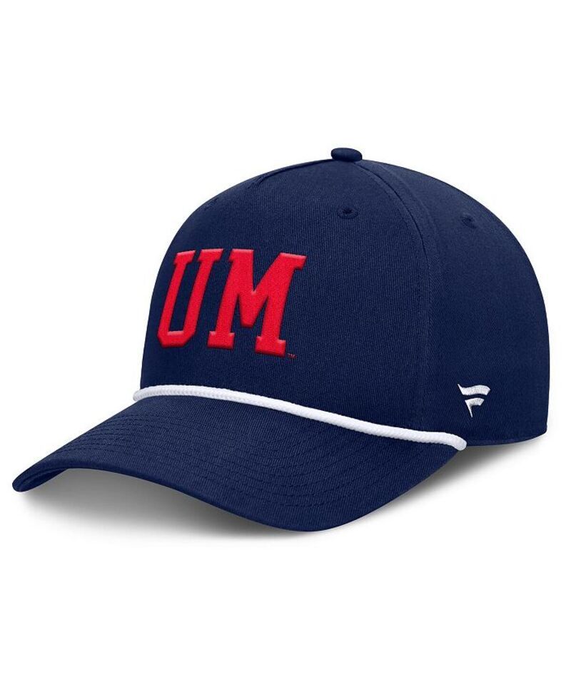 ファナティクス メンズ アクセサリー 帽子 Fanatics Mens Navy Ole Miss Rebels Foul Ball Rope Adjustable Hat Navy ネイビー