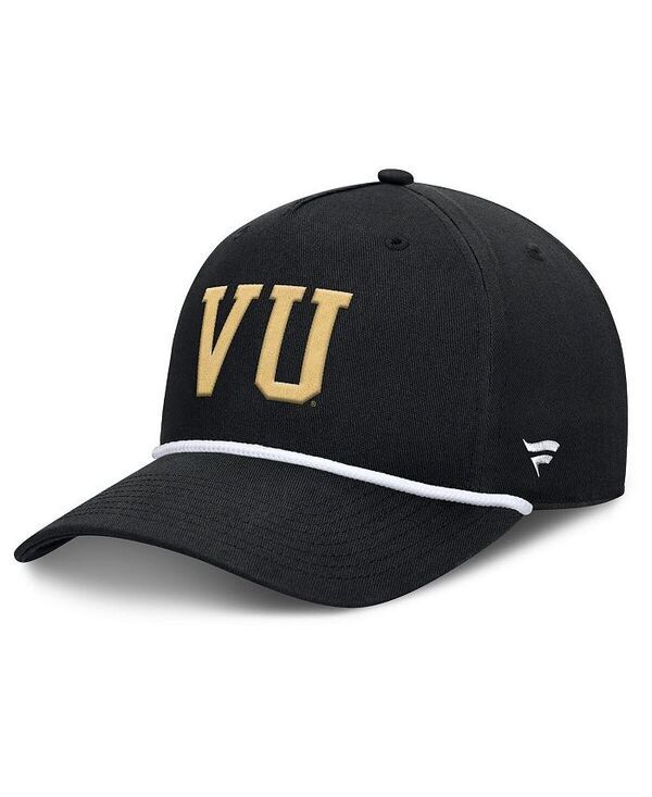 ファナティクス メンズ アクセサリー 帽子 Fanatics Mens Black Vanderbilt Commodores Foul Ball Rope Adjustable Hat Black