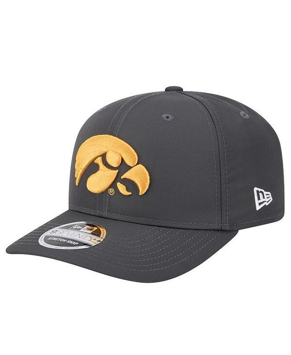 ニューエラ メンズ アクセサリー 帽子 New Era Mens Charcoal Iowa Hawkeyes 9SEVENTY StretchSnap Hat Charcoal チャコール