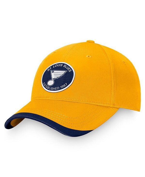 ファナティクス メンズ アクセサリー 帽子 Fanatics Mens Gold St Louis Blues Fundamental Adjustable Hat Gold ゴールド