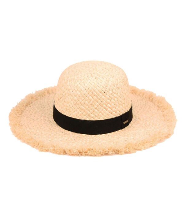 エポックハットカンパニー レディース アクセサリー 帽子 Epochats Company Raffia Straw Edge Floppy Hat Natural
