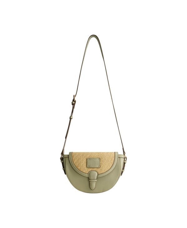 トッミーバハマ レディース バッグ Tommy Bahama RaffiaPU Crossbody Flap Bag Sage セージ
