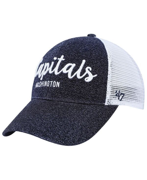 47 ブランド レディース アクセサリー 帽子 キャップ 47 Brand Womens Navy White Washington Capitals Encore MVP Trucker Snapb