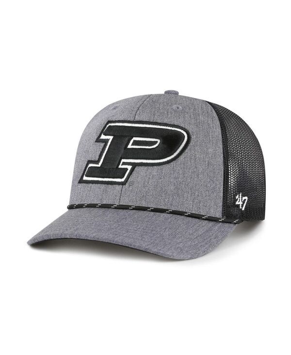 47 ブランド メンズ アクセサリー 帽子 47 Brand Mens Gray Purdue Boilermakers Carbon Rope Adjustable Hat Gray グレー