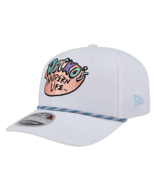 ニューエラ メンズ アクセサリー 帽子 New Era Mens White Rockos Modern Life Rope 9SEVENTY Stretch snap Adjustable Hat
