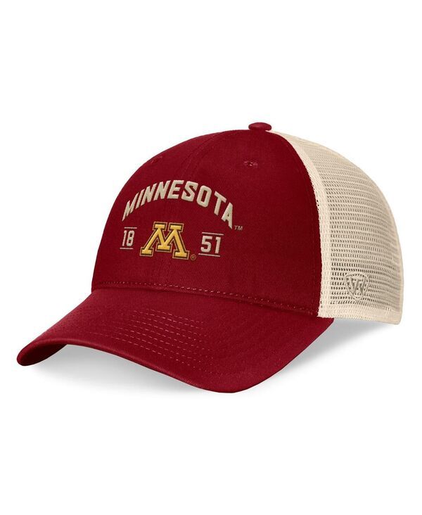 トップオブザワールド メンズ アクセサリー 帽子 Top of the World Mens Maroon Minnesota Golden Gophers Heritage Waylon Truck