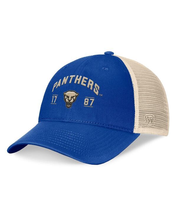 トップオブザワールド メンズ アクセサリー 帽子 Top of the World Mens Royal Pitt Panthers Heritage Waylon Trucker Adjustabl