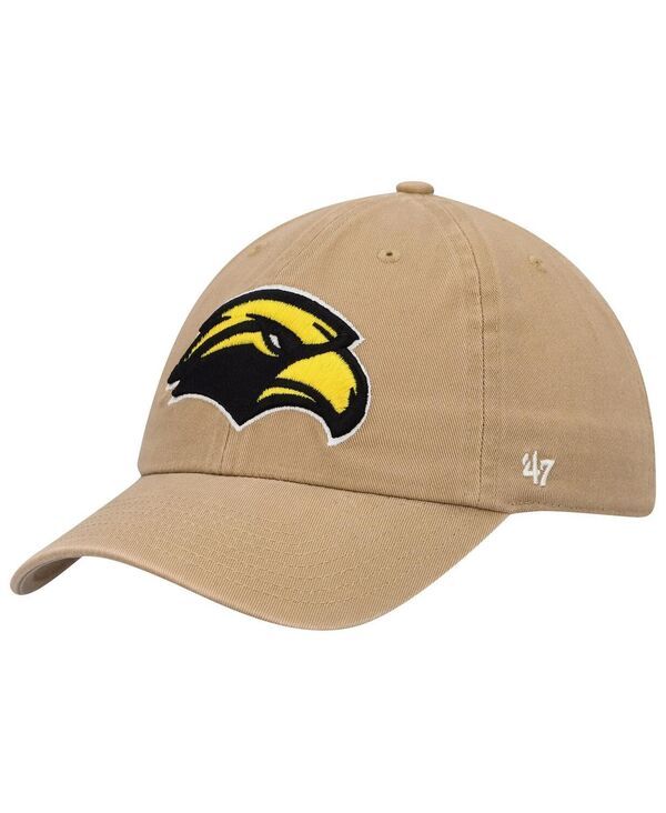 47 ブランド メンズ アクセサリー 帽子 47 Brand Mens Khaki Southern Miss Golden Eagles Clean Up Adjustable Hat Khaki
