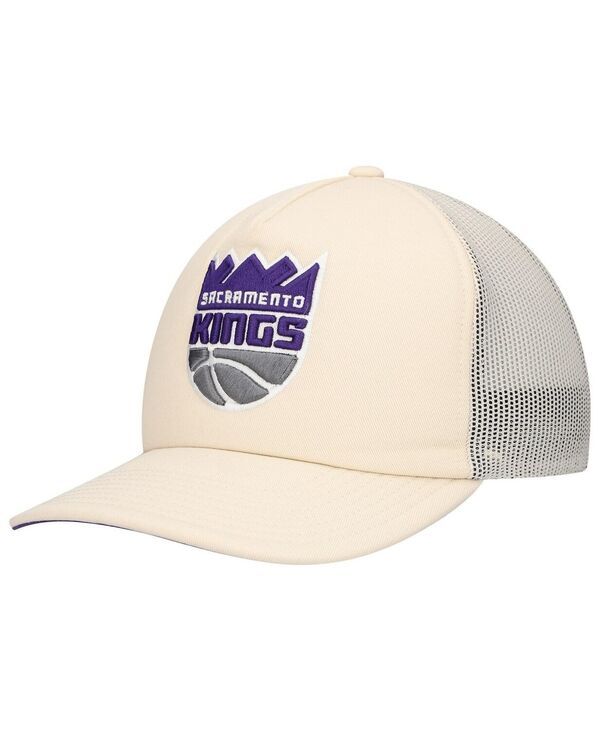 ミッチェルネス メンズ アクセサリー 帽子 Mitchell Ness Mens Cream Sacramento Kings Trucker Adjustable Hat Cream クリーム 7,755円