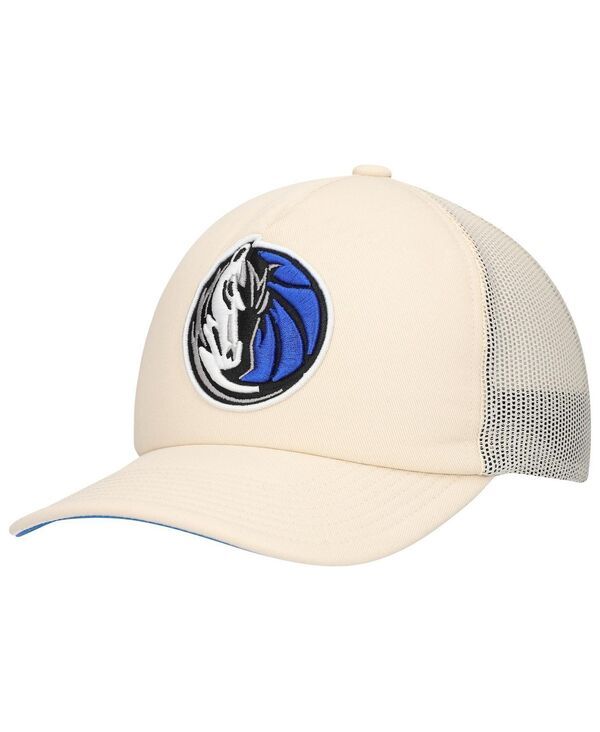 ミッチェルネス メンズ アクセサリー 帽子 Mitchell Ness Mens Cream Dallas Mavericks Trucker Adjustable Hat Cream クリーム