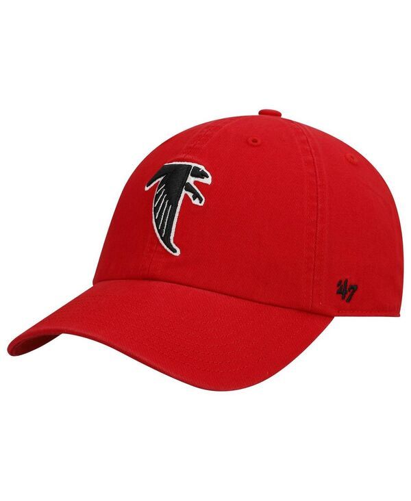 47 ブランド メンズ アクセサリー 帽子 47 Brand Mens 47 Red Atlanta Falcons Clean Up Legacy Adjustable Hat Red レッド