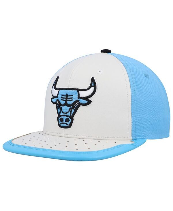 ミッチェルネス メンズ アクセサリー 帽子 Mitchell Ness Mens White Light Blue Chicago Bulls Day One Snapback Hat White L