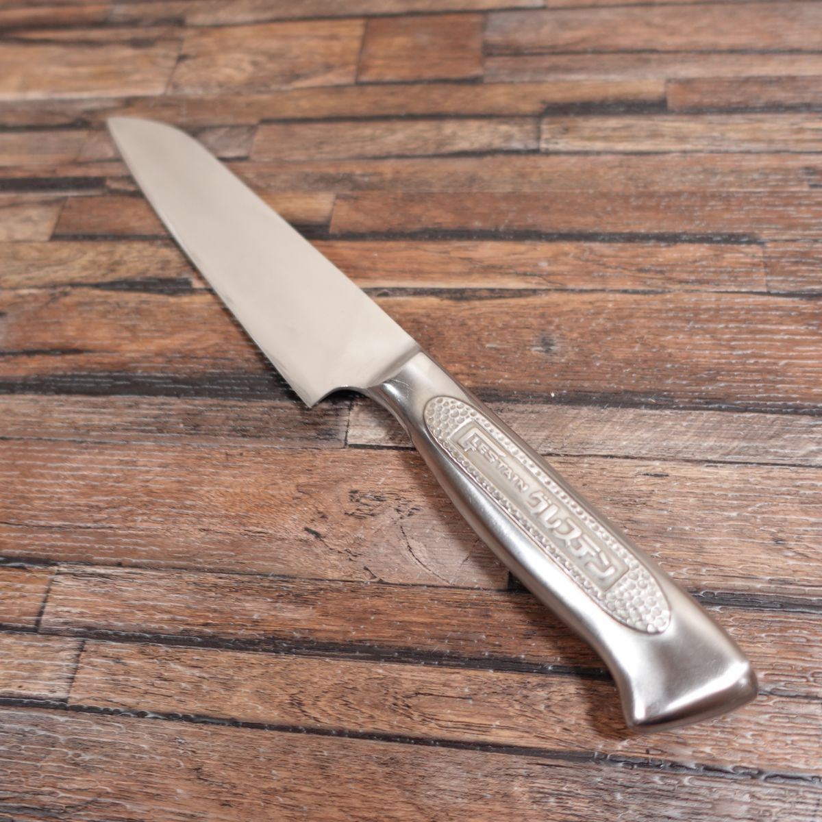グレステン 小三徳包丁 研ぎ済 万能包丁 Glestain ディンプル付き 片刃