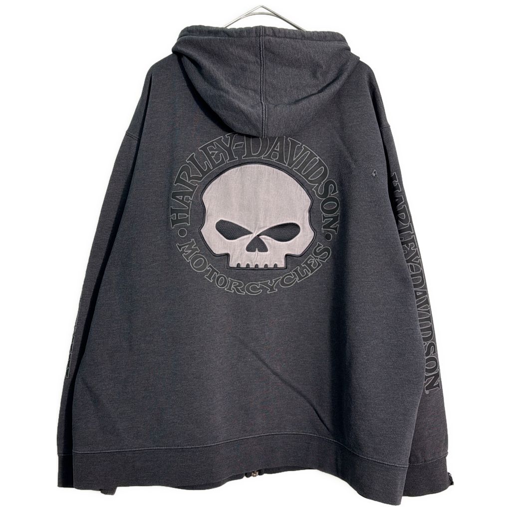 HARLEY DAVIDSON ハーレーダビッドソン スカルロゴ スウェットパーカー