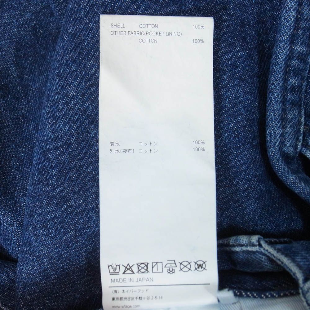 WTAPS ダブルタップス 25SS 252WVDT-PTM04 TROUSERS COTTON DENIM
