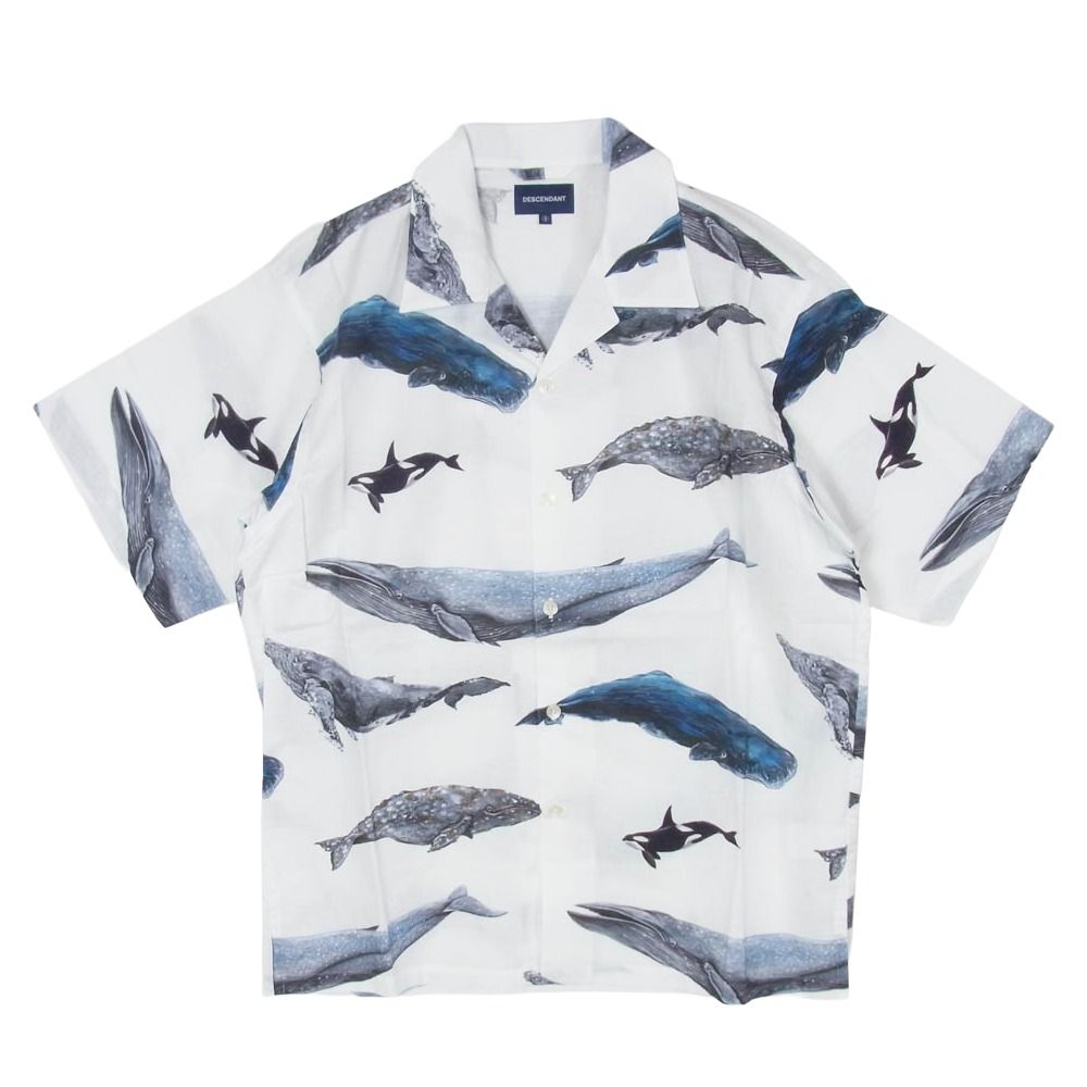 DESCENDANT ディセンダント 25SS 251TQDS-SHM07 SEAFARERS TEXTILE SS SHIRT シーフェアラーズ テキスタイル ショートスリーブ 総柄 半袖 シャツ 3 ホワイト系 3【新古品】【未使用】【中古】 DESCENDANT ディセンダント 25SS 251TQDS-SHM07 SEAFARERS TEXTILE SS
