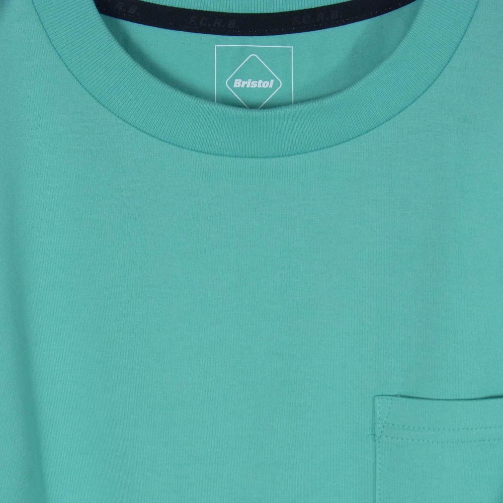 F.C.R.B. エフシーアールビー 26SS FCRB-260082 PRESS L/S TEE プレス バック アーム ロゴ 胸ポケット ロングスリーブ Tシャツ 長袖カットソー ライトブルー系 XL【極上美品】【中古】 F.C.R.B. エフシーアールビー 26SS FCRB-260082 PRESS L/S TEE プレス