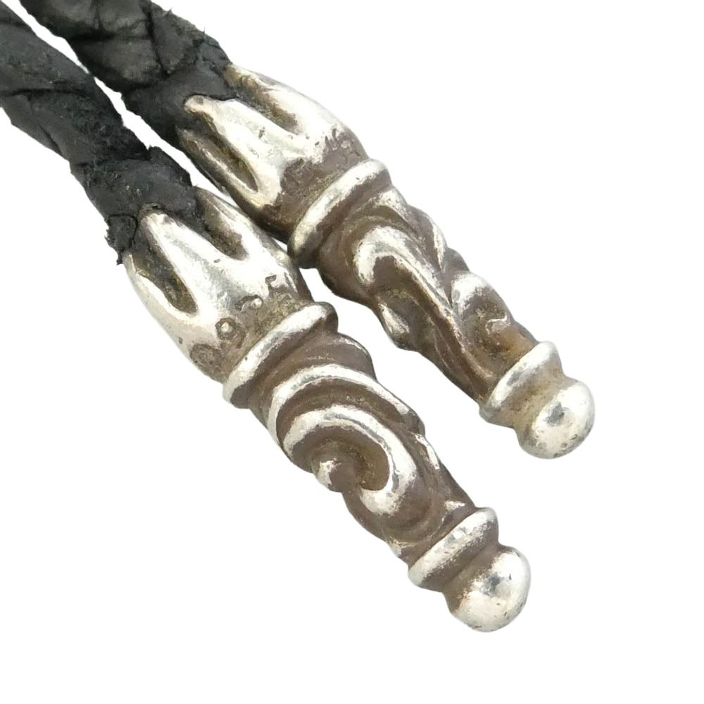 CHROME HEARTS クロムハーツ（原本無） LEATHER BRAID スクロール