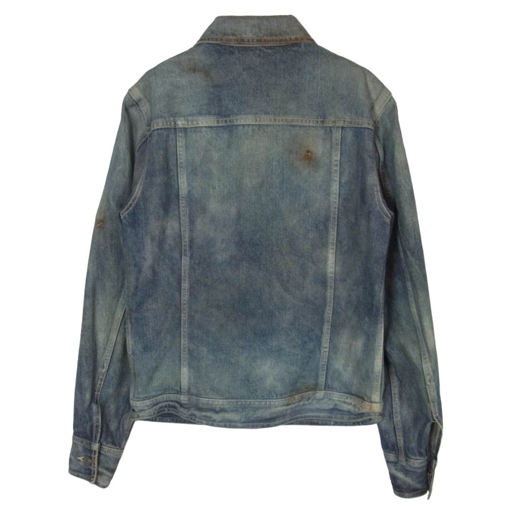 SHELLAC シェラック 45921 Denim Jacket ソフトダメージ デニムジャケット Gジャン インディゴブルー系 44【中古】 SHELLAC シェラック 45921 Denim Jacket ソフトダメージ デニム