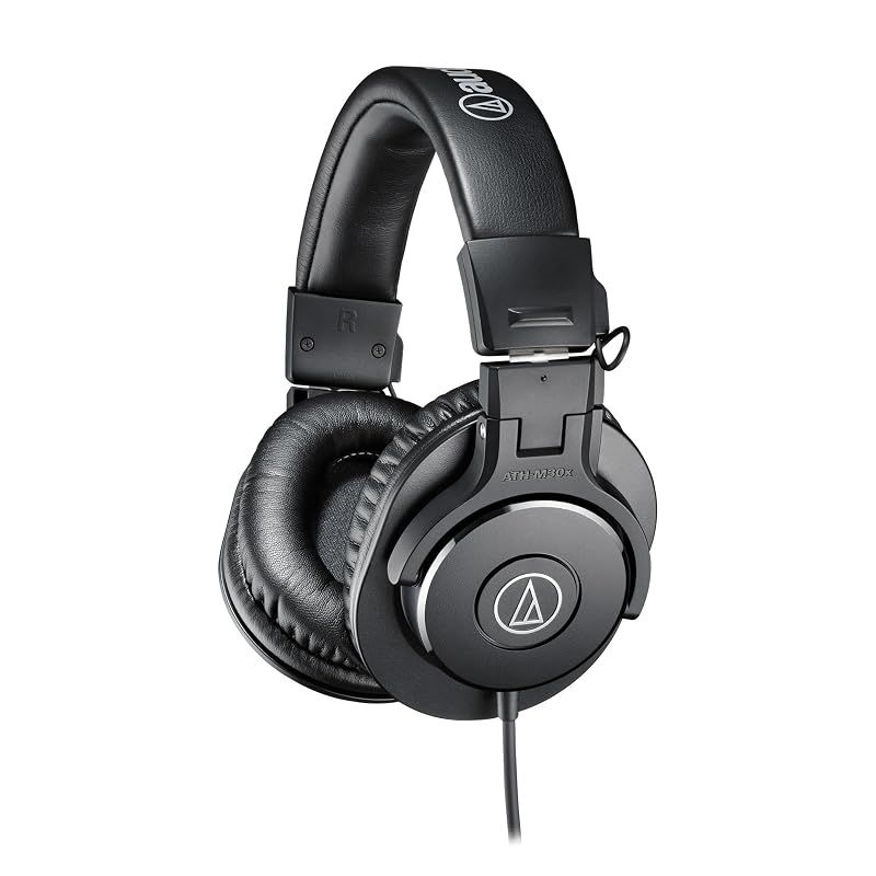 【新品】 オーディオテクニカ ATH-M30x プロフェッショナル モニターヘッドホン 有線 【モニター/ミキシング/密閉型/折り畳み式/ケーブル長3.0ｍ/国内正規品】ブラック 1