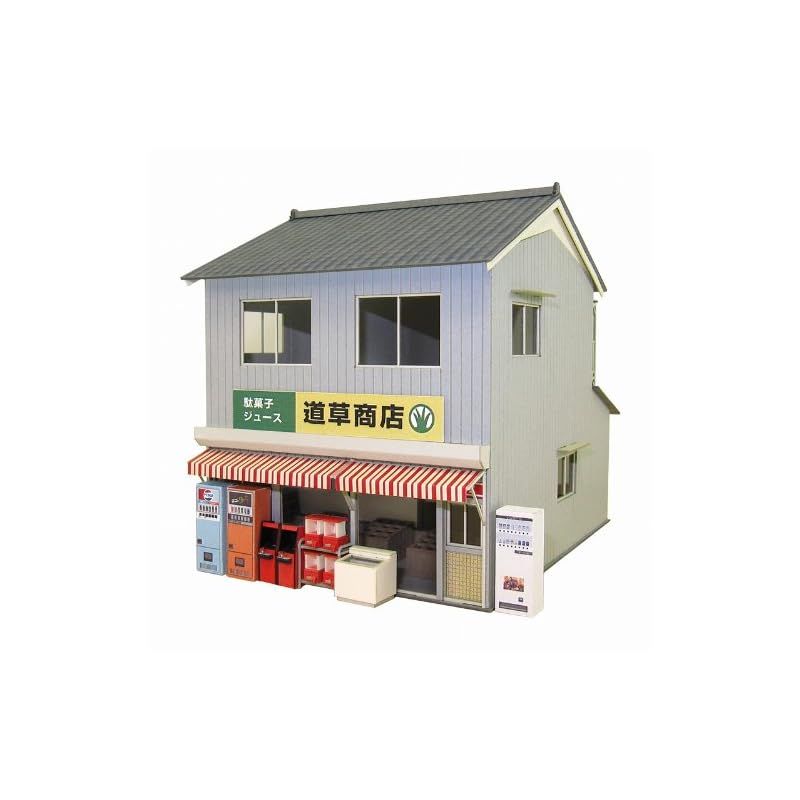 【新品】 さんけい 1/80 情景シリーズ 街角のお店-9 MK05-47 ペーパークラフト 0