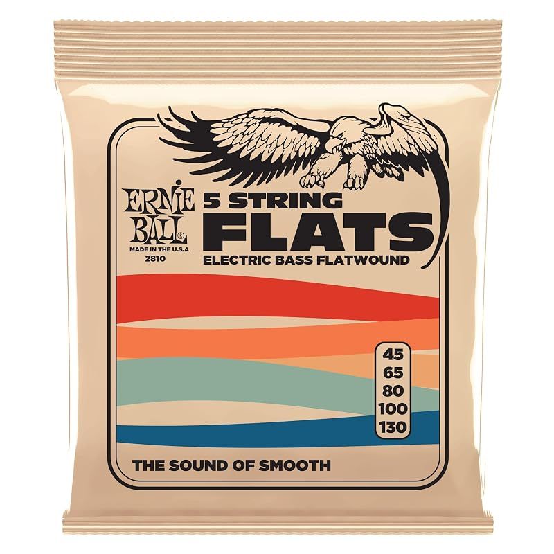 【新品】 【正規品】 ERNIE BALL 2810 ベース弦 5弦 (45-130) 5-STRING FLATWOUND BASS フラットワウンド・ベース