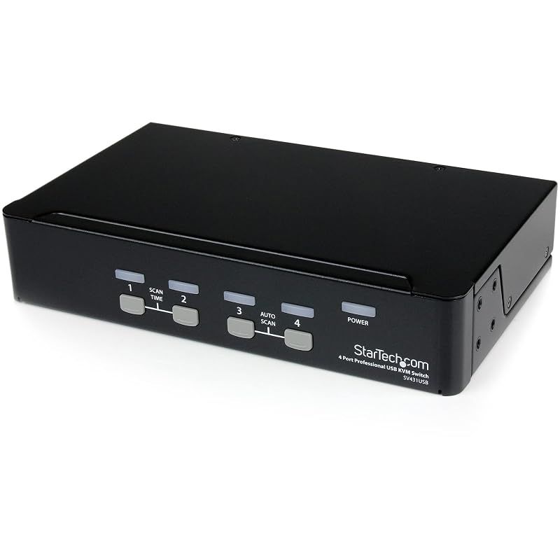 【新品】 StarTech.com 4ポート VGA対応USB接続KVMスイッチ USBハブ内蔵 SV431USB 0 18,757円