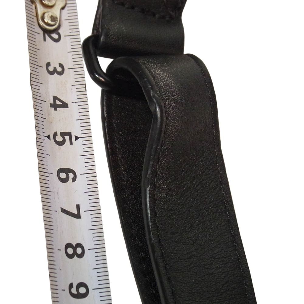 DEAL DESIGN ディールデザイン real leather shoulder bag レザー ロゴ