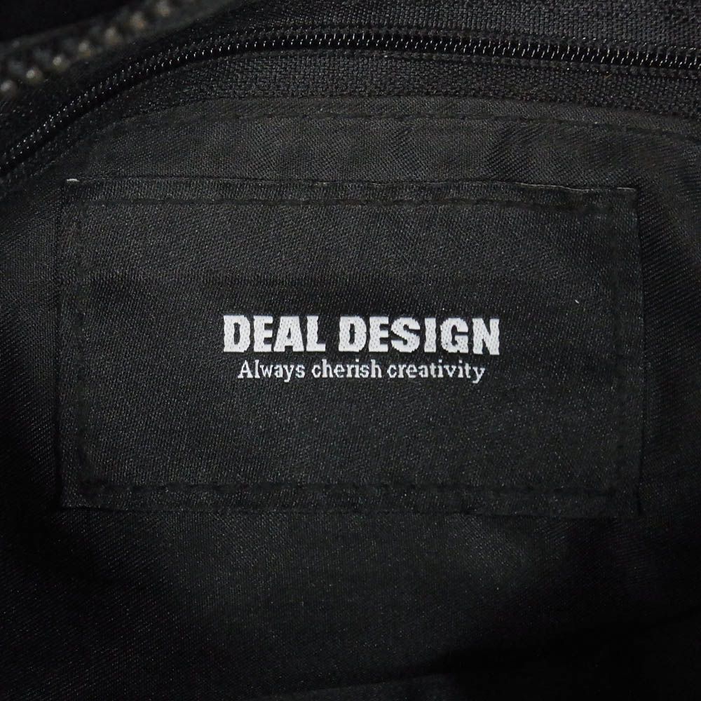 DEAL DESIGN ディールデザイン real leather shoulder bag レザー ロゴ